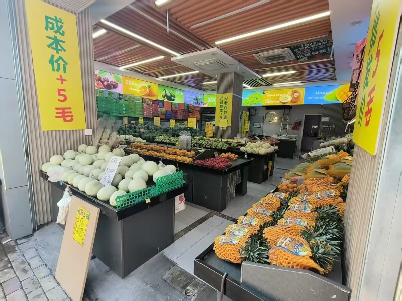 好运转（宏顺水果）嘉兴市南湖区万达广场商业一条街水果店转让可以空转